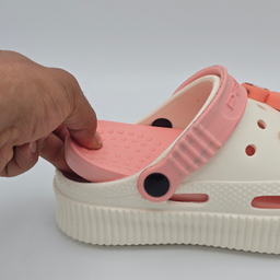 صندل بچگانه پاپا مدل کراکس کد 51649 رنگ کرم صورتی