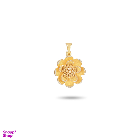 پلاک گردنبند طلا 18 عیار زنانه میلی گالری طرح گل کد MT1857