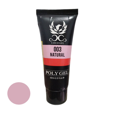 پلی ژل کاشت ناخن کوکو مدل 003 رنگ بنفش حجم 60 میلی لیتر