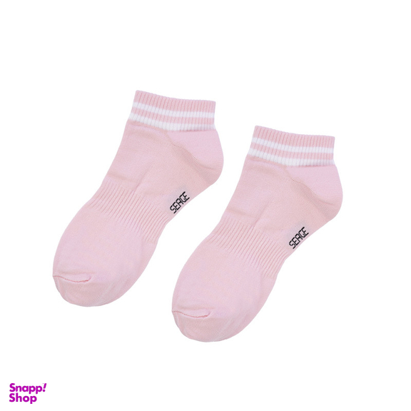 جوراب ساق کوتاه زنانه سرژه مدل 255161 رنگ صورتی