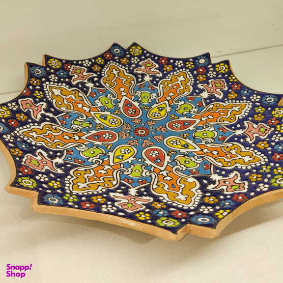 بشقاب میناکاری مدل دالبر کد 30