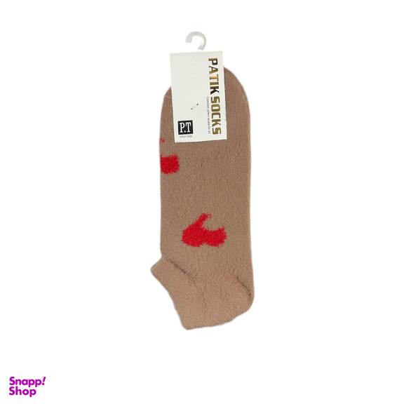 جوراب زنانه مچی پشمی طرح قلب کد 24243