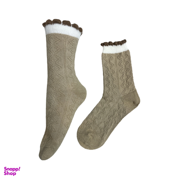 جوراب ساقدار زنانه کوکو اند هانا مدل زمستانی کد Coco-88 طرح بافت زیگزاگ