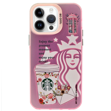 کاور موبایل طرح دار مدل استارباکس مناسب برای اپل iPhone 14 Pro Max