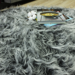 فرش ماشینی شاران هوم طرح خز پرز بلند مدل اسفنج دار