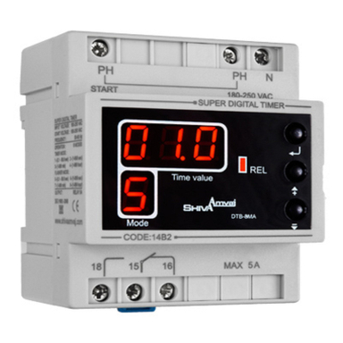 سوپر تایمر دیجیتال شیوا امواج مدل DTB-8MA کد 14B2 بسته 5 عددی