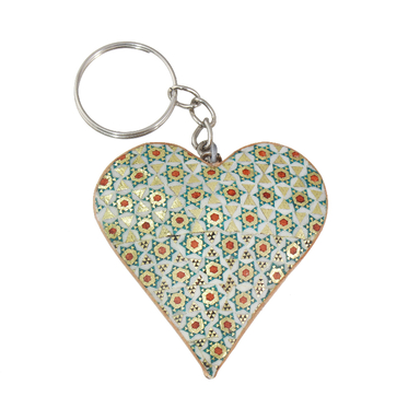 جاکلیدی خاتم کاری مدل قلبی کد 6