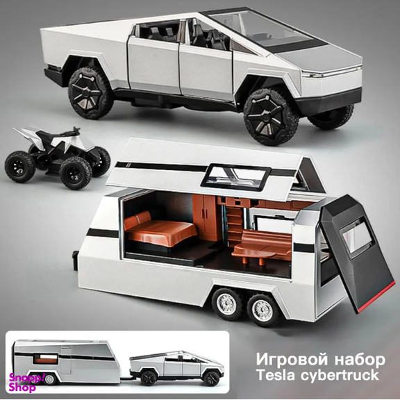 ماشین بازی مدل Tesla Pickup Trailer