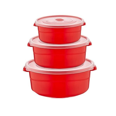 ظرف نگهدارنده هوبی لایف مدل Tencere کد10307 بسته 3 عددی