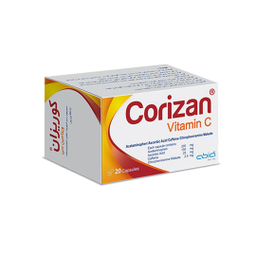 کپسول کوریزان 200 دکتر عبیدی ویتامین سی بسته 20 عددی