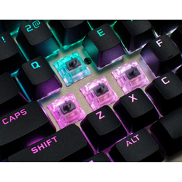 کیبورد باسیم مکانیکال مخصوص بازی کورسیر مدل K100 RGB Midnight Gold
