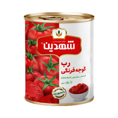 کنسرو رب گوجه فرنگی شهدین وزن 800 گرم