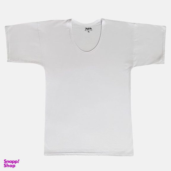 زیرپوش آستین دار مردانه ماییلدا مدل پنبه ای کد 4710-2 رنگ سفید بسته 2 عددی