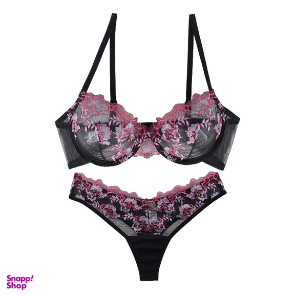 ست سوتین و شورت زنانه برتا کد 2020SP رنگ مشکی