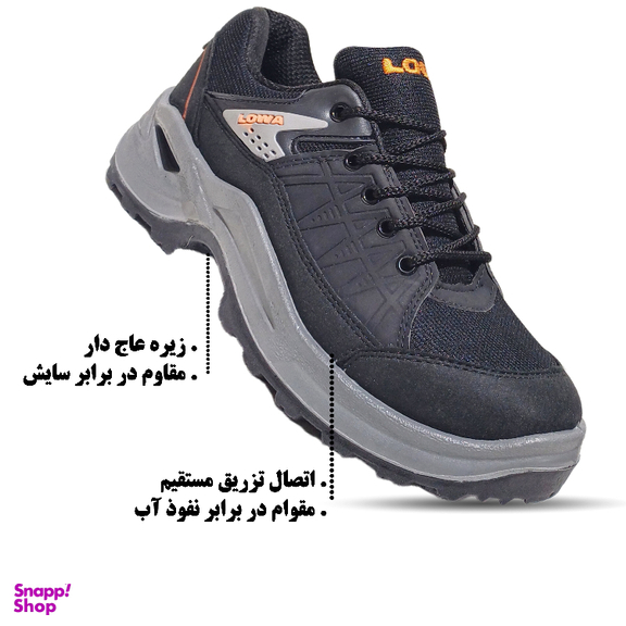 کفش مردانه کوهنوردی طرح لوا کد LK1002 رنگ مشکی