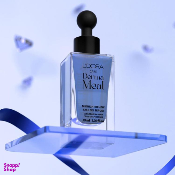 سرم ژل ضد چروک پوست صورت لدورا مدل Derma Meal مناسب شب حجم 30 میلی لیتر