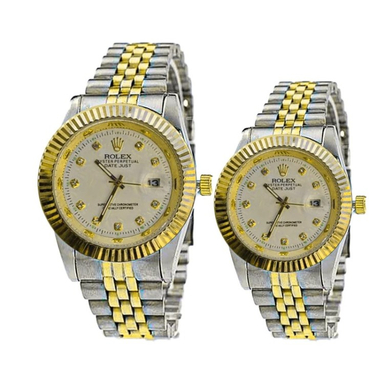 ست ساعت مچی عقربه ای زنانه و مردانه مدل دیت جاست کد SGW