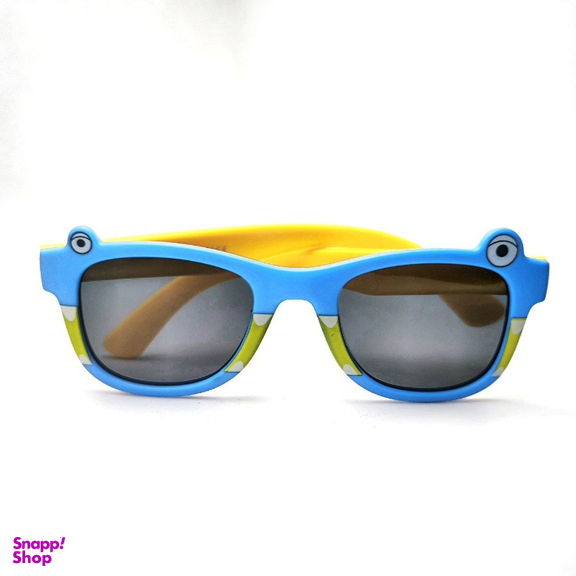 عینک آفتابی کارازا بچگانه مدل قورباغه پلاریزه کد S8132_C5 طرح شخصیت کارتونی رنگ آبی