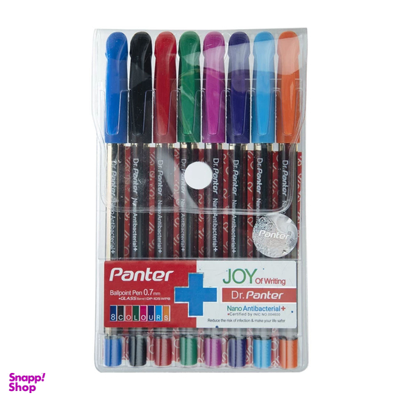 خودکار پنتر مدل نانو آنتی باکتریال کد DP-105 بسته 8 عددی