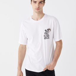 تیشرت آستین کوتاه مردانه ال سی وایکیکی مدل فول پنبه رنگ سفید