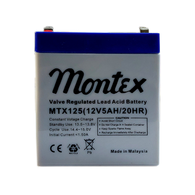 باتری سیلد اسید 12 ولت 5 آمپر مونتکس مدل MTX125 12V-5A