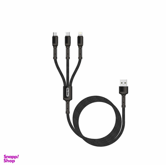 کابل تبدیل USB به microUSB/USB-C/ لایتنینگ گو-دس مدل GD-UC511 طول 1.2 متر
