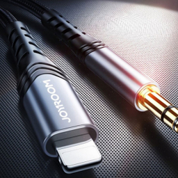 مبدل لایتنینگ به جک 3.5 میلی متری جوی روم Lightning audio cable SY-A02 طول 1 متر