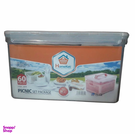 سبد پیک نیک 60 پارچه هوم کت مدل 2334