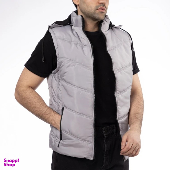 پافر مردانه مدل GD-s-17429169 رنگ طوسی روشن