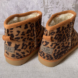 نیم بوت زنانه طرح آگ مدل پلنگی