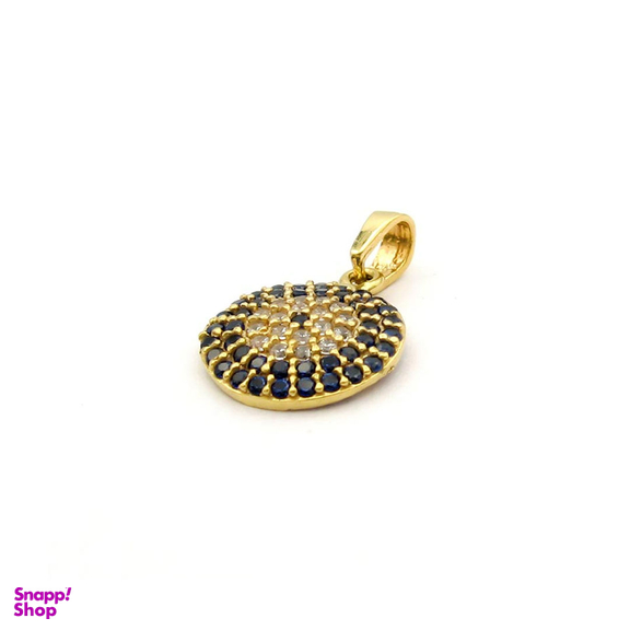 آویز گردنبند طلا 18 عیار زنانه کاپانی طرح چشم نظر کد KP017