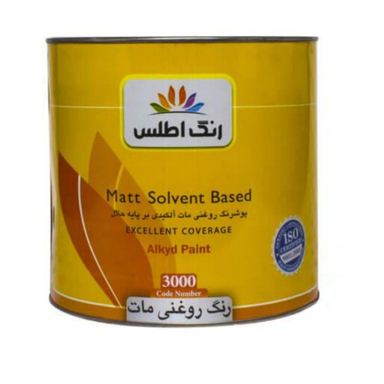 پوشرنگ روغنی اطلس کد 3000 حجم 4000 میلی لیتر