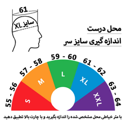 کلاه کاسکت فک متحرک عینکدار ردلاین کد RE960_3