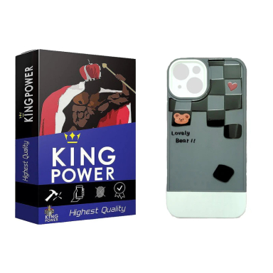 کاور گوشی موبایل کینگ پاور مدل سیلیکونی طرح دار B مناسب اپل iPhone 13/14/15