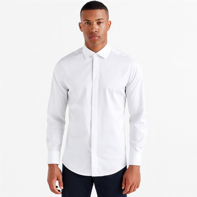 پیراهن مردانه آیکت طرح فندی مدل دکمه مخفی