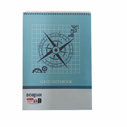 دفتر شطرنجی نیم سانتی 50 برگ سخن کد DSH5MM50
