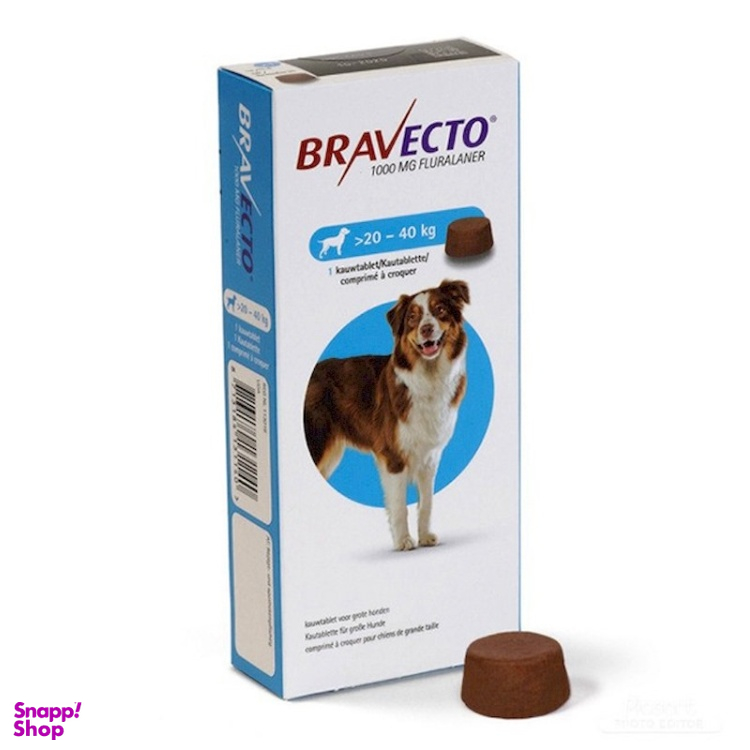 قرص ضد کک و کنه سگ bravecto مدل kg20.40