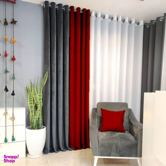 پرده فوروارد مدل FCLT90013 CHANEL VELVET STYLE مخمل سایز 280 × 150 سانتی متر