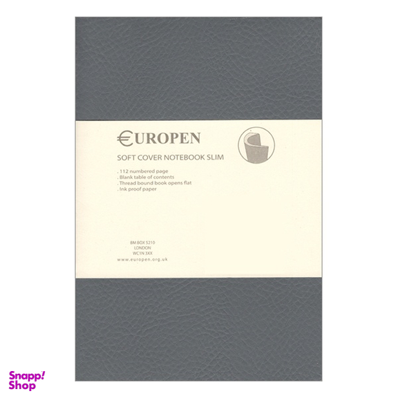 دفتر 60 برگ یوروپن مدل Soft Cover Notebook Slim