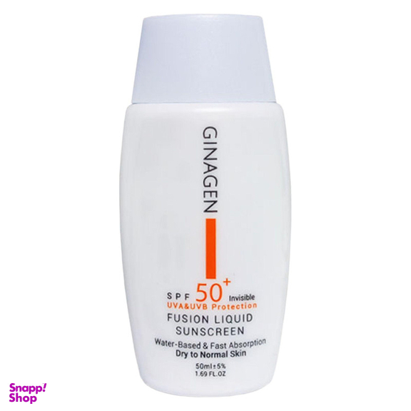 کرم ضد آفتاب بدون رنگ ژیناژن SPF 50 مدل 00 مناسب پوست های خشک و معمولی حجم 50 میلی لیتر