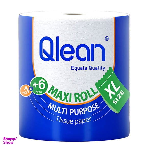 دستمال کاغذی ماکسی رول سفید کیولین مدل دو لایه پلاستیک سایز XXL