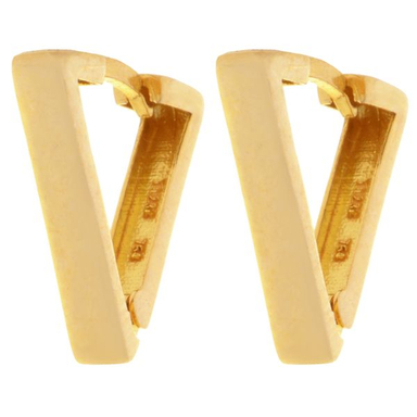 گوشواره طلا 18 عیار زنانه طلای مستجابی  مدل مثلث کد 01