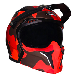 کلاه کاسکت راپیدو مدل فک جدا کد RA_890 رنگ قرمز