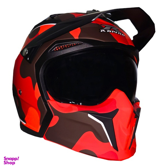 کلاه کاسکت راپیدو مدل فک جدا کد RA_890 رنگ قرمز