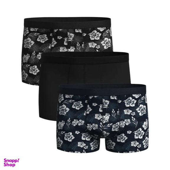 شورت مردانه ال سی وایکیکی مدل flowerss بسته 3 عددی