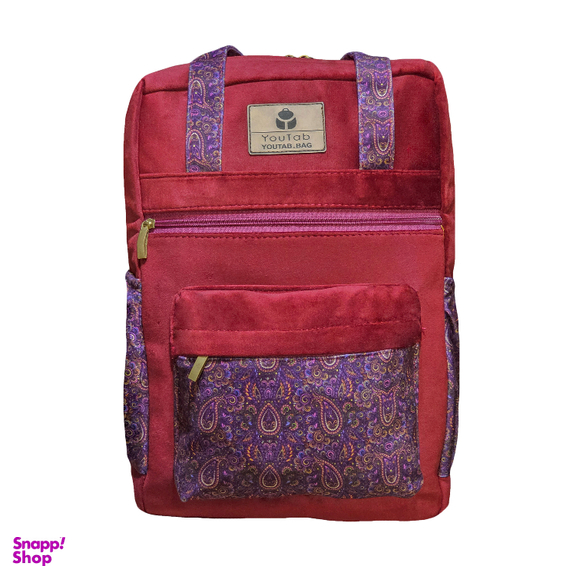 کوله پشتی زنانه یوتاب مدل مخمل SE-08