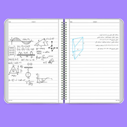 دفتر مشق مستر راد مدل ماه و ستاره طرح فیوری کد 1724