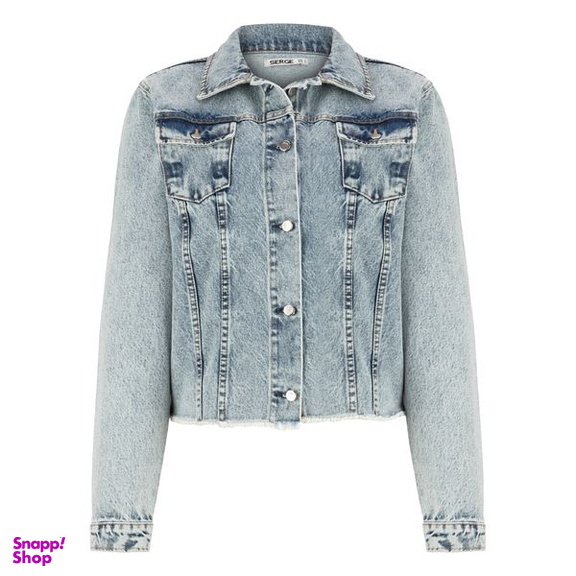 کت جین زنانه سرژه مدل 220109 رنگ آبی روشن