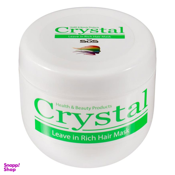 ماسک مو مغذی کریستال (Crystal) مدل بدون آبکشی حجم 500 میلی لیتر