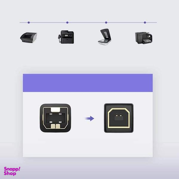 کابل پرینتر USB 2.0 یوگرین مدل US135 کد 20847 طول 2 متر